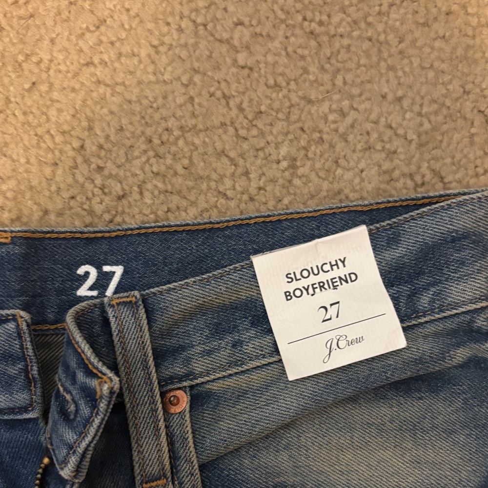 J. Crew Distressed Slouchy Boyfriend Jeans Size 27 - Picture 3 of 6